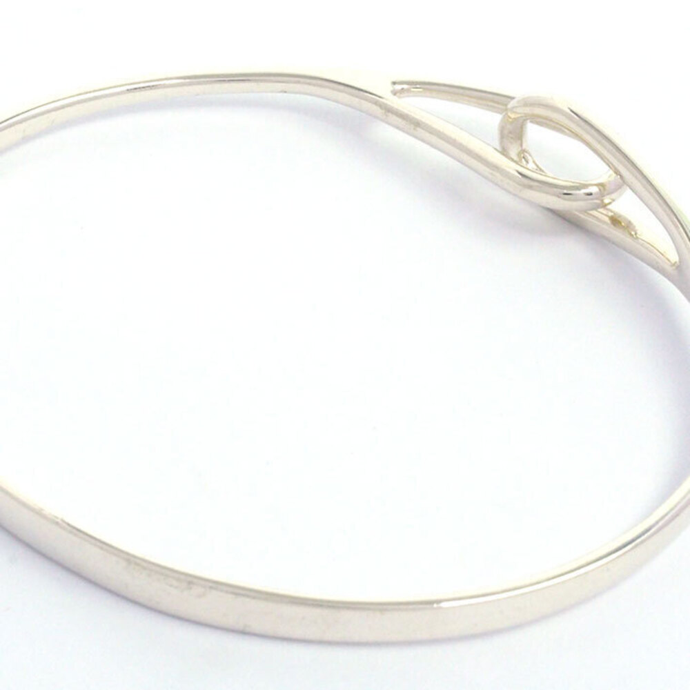 Tiffany Double Loop Silver Bangle - image 3